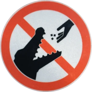 Do not feed the crocodiles